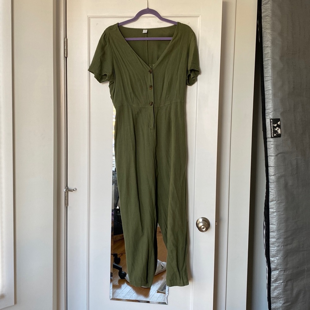Olive green jumpsuit